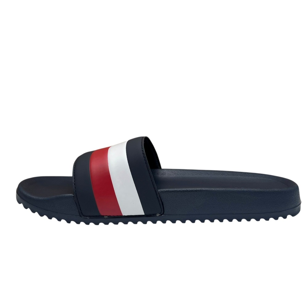 Tommy Hilfiger Men's Rozi Slide Sandals Size 10 Navy Blue/Multi Slip-On - Picture 6 of 12